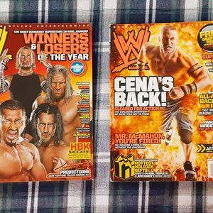 World Wrestling WWE November 2008 Triple Holiday 2008 Cena magazines lot bundle